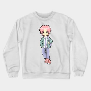 CHIBI ANIME COOL BOY SCHOOL UNIFORM Crewneck Sweatshirt